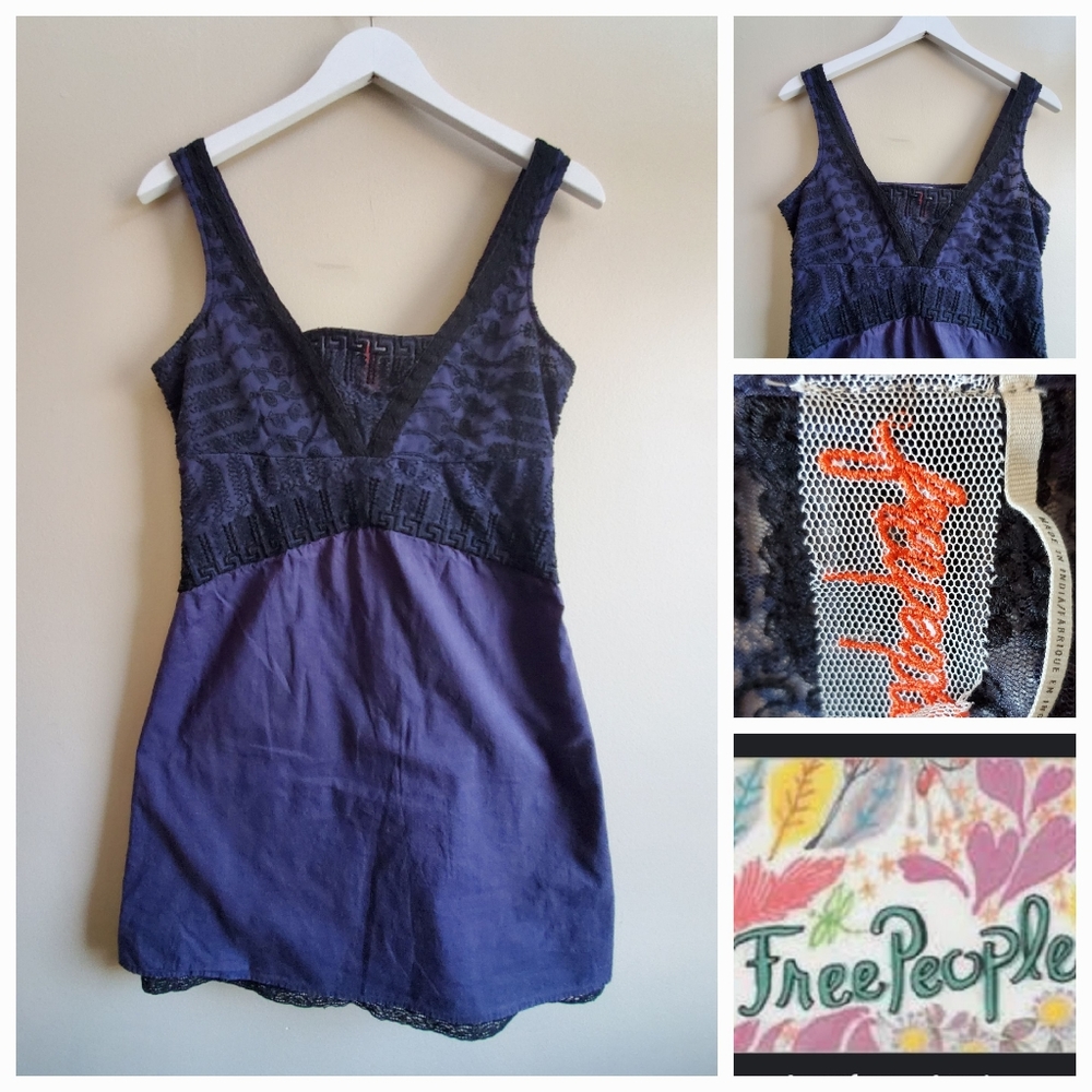 Free People Dress with lace details small size